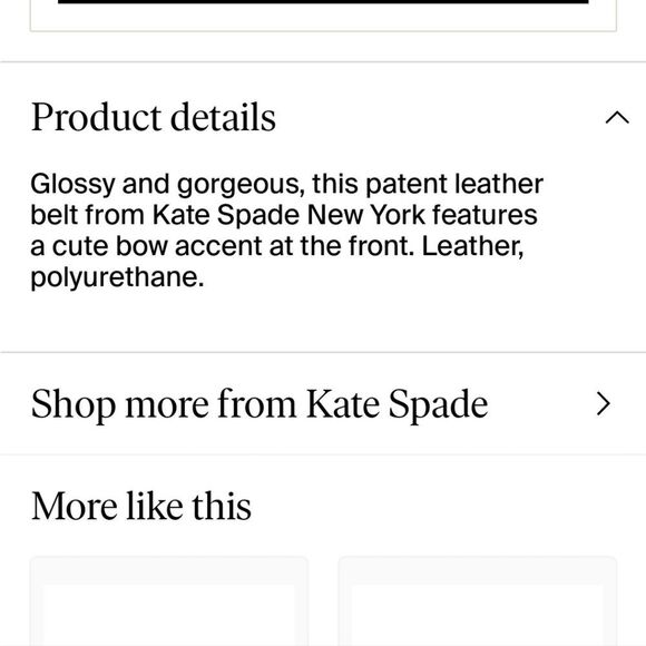 Kate Spade Bow Belt- Pink main image 4
